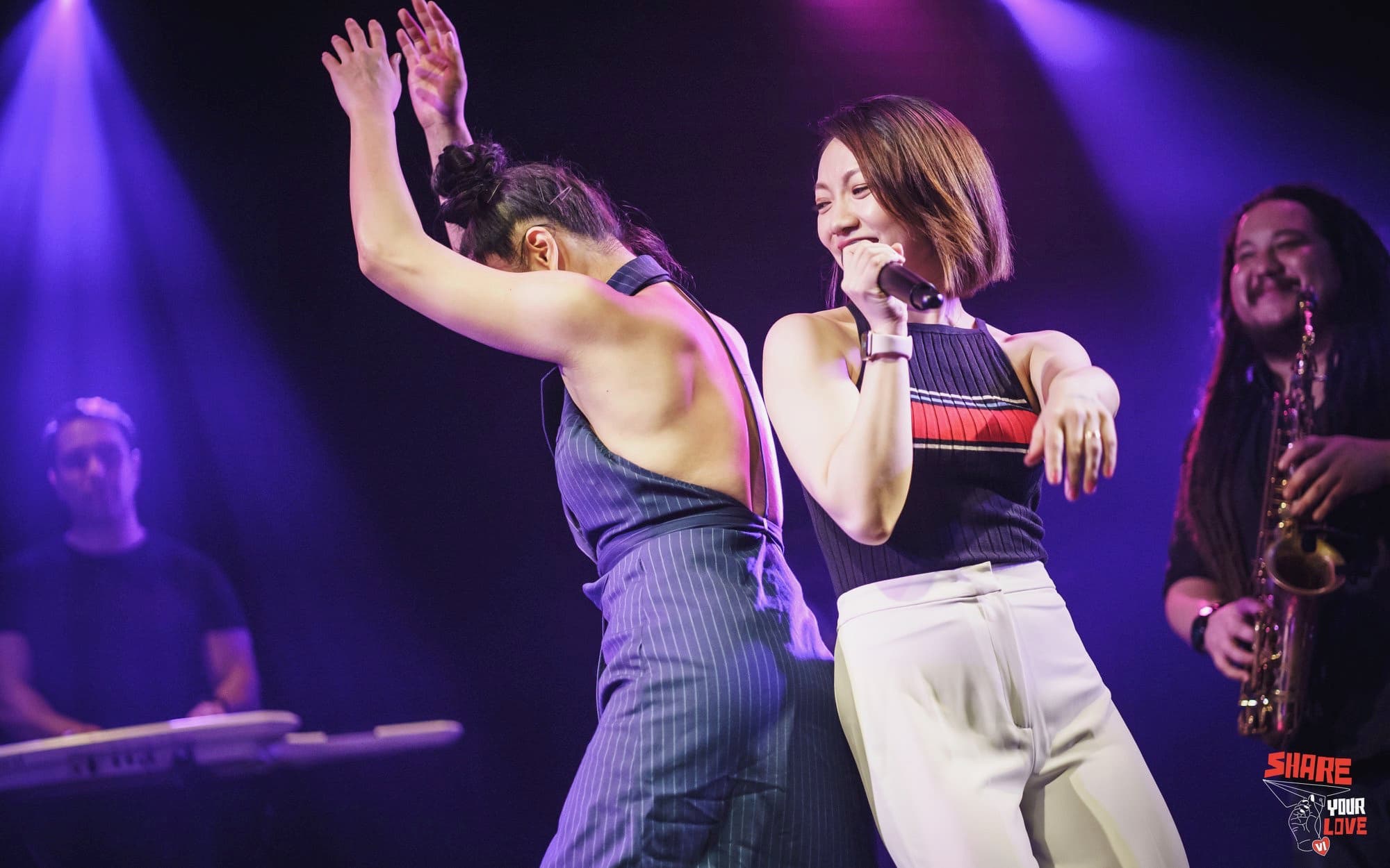 Duo on stage